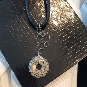 Tan and black necklace